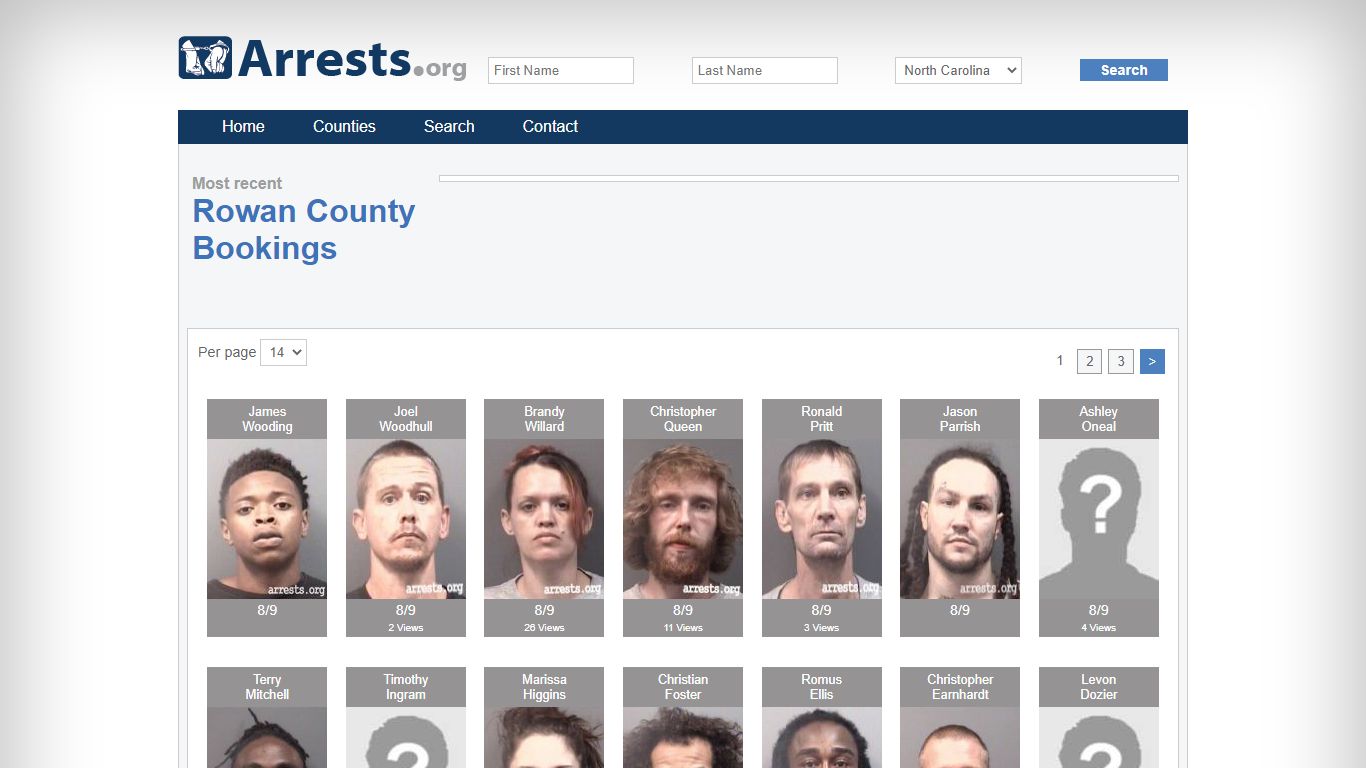 Rowan County Arrests and Inmate Search